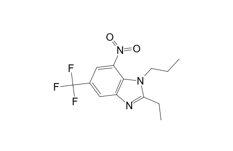 1H-Benzimidazole, 2-ethyl-7-nitro-1-propyl-5-(trifluoromethyl)-