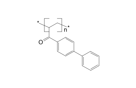 Poly(vinyl 4-biphenyl ketone)