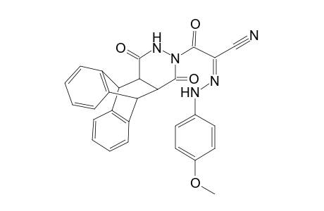 3-[1',4'-Dioxo-3',4',4'a,5',10',10'a-hexahydro-1H-(5,10)-benzobenzeno[g]phthalazin-2'-yl]-2-[(p-methoxyphenyl)hydrazono]-3-oxo-1-propionitrile