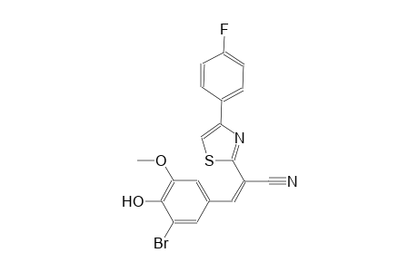 (2Z)-3-(3-bromo-4-hydroxy-5-methoxyphenyl)-2-[4-(4-fluorophenyl)-1,3-thiazol-2-yl]-2-propenenitrile
