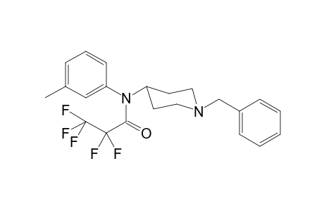 N-(1-Benzylpiperidin-4-yl)-N-(3-methylphenyl)pentafluoroacetamide
