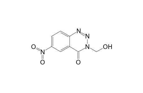 3-(hydroxymethyl-6 nitro-1,2,3-benzotriazin-4(3H)-one
