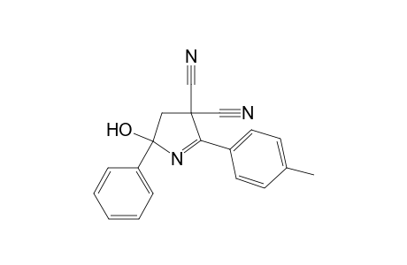 4,5-Dihydro-5-hydroxy-2-(4-methylphenyl)-5-phenyl-3H-pyrrole-3,3-dicarbonitrile