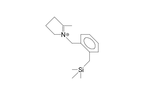 2-Methyl-1-(2-trimethylsilylmethyl-phenyl-methyl)-1-pyrrolinium cation