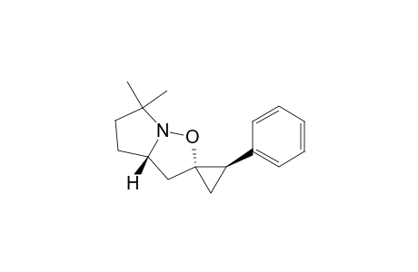 (1R*,2R*,3'aS*)-2-phenyl-6',6'-dimethylhexahydrospiro[cyclopropane-1,2'-pyrrolo[1,2-b]isoxazole]