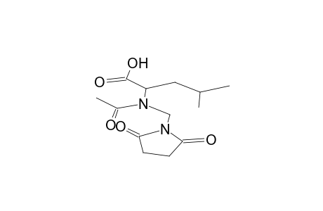 2-[N-acetyl-N-(2,5-dioxopyrrolidino)methyl]amino-4-methylpentanoic acid