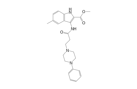 methyl 5-methyl-3-{[3-(4-phenyl-1-piperazinyl)propanoyl]amino}-1H-indole-2-carboxylate
