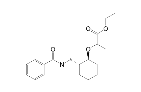 TRANS-2-(1-CARBETHOXYETHOXY)-1-BENZOYLAMINOMETHYLCYCLOHEXANE