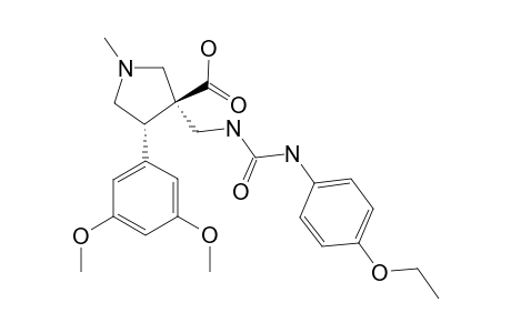 (+/-)-(3R,4S)-(3,5-DIMETHOXYPHENYL)-3-[[3-(4-ETHOYPHENYL)-UREIDO]-METHYL]-1-METHYL-PYRROLIDINE-3-CARBOXYLIC-ACID