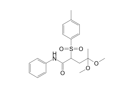 4,4-Dimethoxy-N-phenyl-2-tosylpentanamide