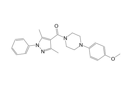 1-[(3,5-dimethyl-1-phenyl-1H-pyrazol-4-yl)carbonyl]-4-(4-methoxyphenyl)piperazine