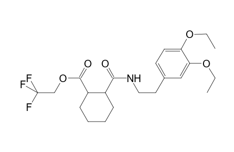 2,2,2-trifluoroethyl 2-[2-(3,4-diethoxyphenyl)ethylcarbamoyl]cyclohexane-1-carboxylate