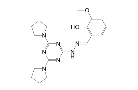 2-hydroxy-3-methoxybenzaldehyde [4,6-di(1-pyrrolidinyl)-1,3,5-triazin-2-yl]hydrazone