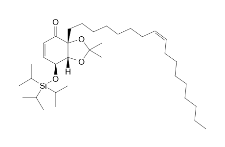 (3aR,7S,7aR)-3a-((Z)-heptadec-8-en-1-yl)-2,2-dimethyl-7-((triisopropylsilyl)oxy)-7,7a-dihydrobenzo[d][1,3]dioxol-4(3aH)-one