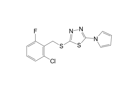 2-[(2-chloro-6-fluorobenzyl)thio]-5-(pyrrol-1-yl)-1,3,4-thiadiazole