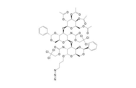 #25;3-AZIDOPROPYL-2,3,4,6-TETRA-O-ACETYL-BETA-D-GALACTOPYRANOSYL-(1->3)-4,6-O-BENZILIDENE-2-DEOXY-2-(2,2,2-TRICHLOROETHOXYCARBONYL-AMINO)-BETA-D-GLUCOPYRANOSYL