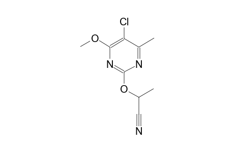 2-[(5-chloro-4-methoxy-6-methyl-2-pyrimidinyl)oxy]propanenitrile