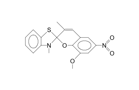 8-Methoxy-3,3'-dimethyl-6-nitro-spiro(2H-1-benzopyran-2,2'-benzothiazoline)