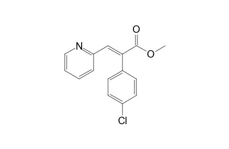 (E)-2-(4-chlorophenyl)-3-(2-pyridinyl)-2-propenoic acid methyl ester