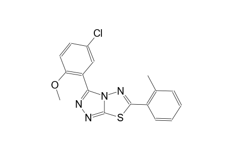 [1,2,4]triazolo[3,4-b][1,3,4]thiadiazole, 3-(5-chloro-2-methoxyphenyl)-6-(2-methylphenyl)-