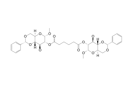 BIS-(METHYL-4,6-O-BENZYLIDENE-2-DEOXY-ALPHA-D-GLUCOPYRANOSID-2-YL)-HEXANEDIOATE