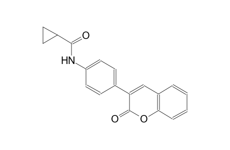 cyclopropanecarboxamide, N-[4-(2-oxo-2H-1-benzopyran-3-yl)phenyl]-