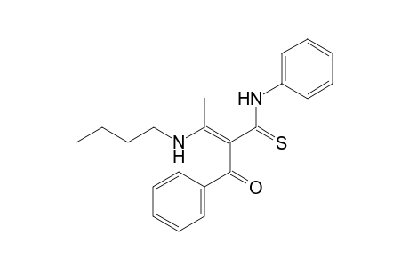 (E)-2-Benzoyl-3-(butylamino)-N1-phenyl-2-butenethioamide