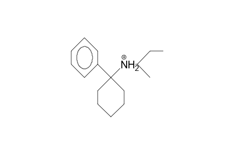 1-(1-Methyl-propyl)ammonio-1-phenyl-cyclohexane cation