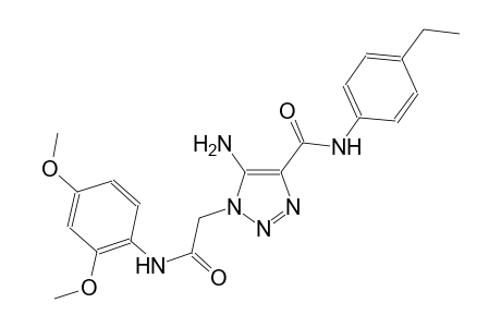 5-amino-1-[2-(2,4-dimethoxyanilino)-2-oxoethyl]-N-(4-ethylphenyl)-1H-1,2,3-triazole-4-carboxamide