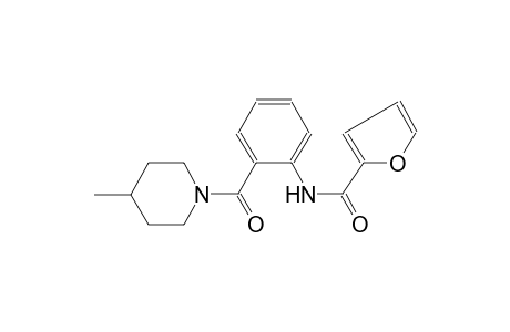 2-furancarboxamide, N-[2-[(4-methyl-1-piperidinyl)carbonyl]phenyl]-