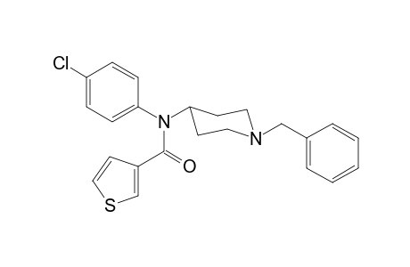 N-(1-Benzylpiperidin-4-yl)-N-(4-chlorophenyl)thiophene-3-carboxamide