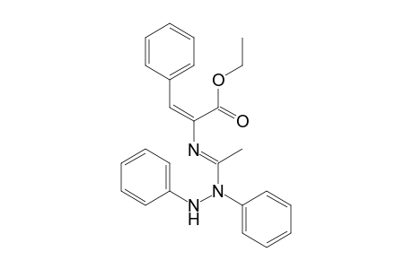 2-Propenoic acid, 2-[[1-(1,2-diphenylhydrazino)ethylidene]amino]-3-phenyl-, ethyl ester