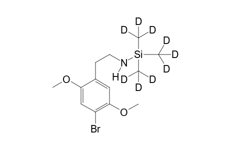 4-Bromo-2,5-dimethoxy-beta-phenethylamine TMS D9