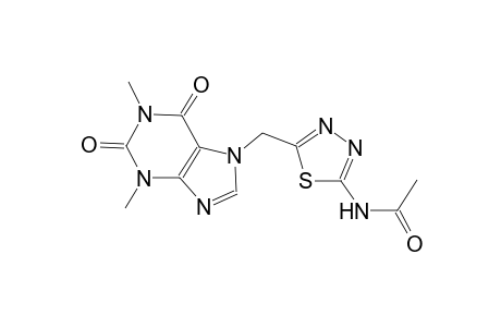 N-{5-[(1,3-dimethyl-2,6-dioxo-1,2,3,6-tetrahydro-7H-purin-7-yl)methyl]-1,3,4-thiadiazol-2-yl}acetamide