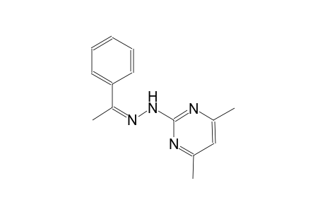 (1Z)-1-phenylethanone (4,6-dimethyl-2-pyrimidinyl)hydrazone