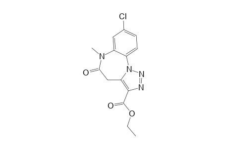8-chloro-5-keto-6-methyl-4H-triazolo[1,5-a][1,5]benzodiazepine-3-carboxylic acid ethyl ester
