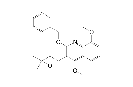(+-)-2-Benzyloxy-3-(2',3'-epoxy-3'-methylbutyl]-4,8-dimethoxyquinoline