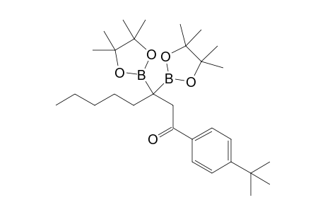 1-(4-(tert-butyl)phenyl)-3,3-bis(4,4,5,5-tetramethyl-1,3,2-dioxaborolan-2-yl)octan-1-one