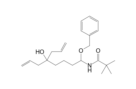 N-(1-(Benzyloxyl)-5-hydroxy-5-(2-propenyl-7-octenyl)-2,2-dimethylpropaneamide