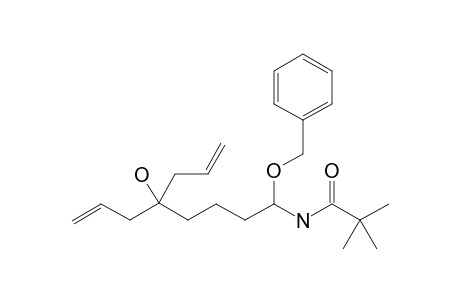 N-(1-(Benzyloxyl)-5-hydroxy-5-(2-propenyl-7-octenyl)-2,2-dimethylpropaneamide