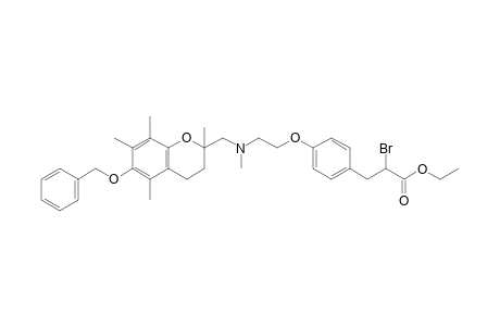 Ethyl 2-bromo-3-[4-[2-[N-(6-Benzyloxy-2,5,7,8-tetramethylchroman-2-ylmethyl)-N-methylamino]ethoxy]phenyl]propanoate