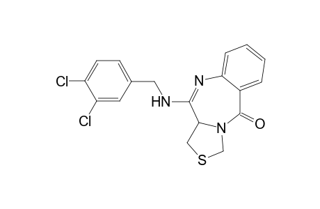4-[(3,4-dichlorobenzyl)amino]-3,3a-dihydro-1H-thiazolo[4,3-c][1,4]benzodiazepin-10-one