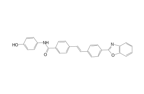 Benzamide, 4-[2-[4-(2-benzoxazolyl)phenyl]ethenyl]-N-(4-hydroxyphenyl)-