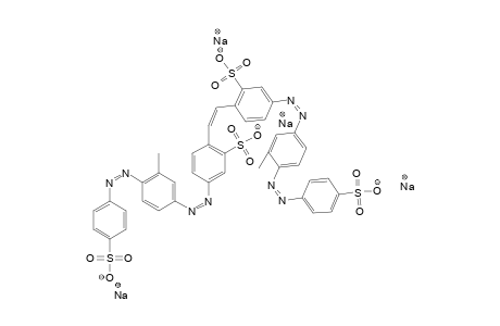 Kondensationsprod. aus 4,4'-dinitrostilben-2,2'-disulfonacid und sulfanilacid->m-toluidine