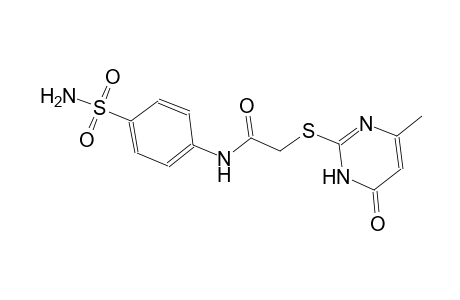 N-[4-(aminosulfonyl)phenyl]-2-[(4-methyl-6-oxo-1,6-dihydro-2-pyrimidinyl)sulfanyl]acetamide