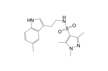 1,3,5-trimethyl-N-[2-(5-methyl-1H-indol-3-yl)ethyl]-1H-pyrazole-4-sulfonamide