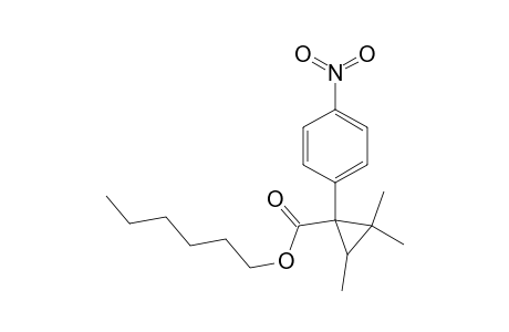 Cyclopropanecarboxylic acid, 2,2,3-trimethyl-1-(4-nitrophenyl)-, hexyl ester, cis-(.+-.)-