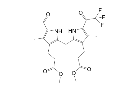 3,7-Bis(2-(methoxycarbonyl)ethyl)-2,8-dimethyl-1-formyl-9-(trifluoroacetyl)dipyrromethane