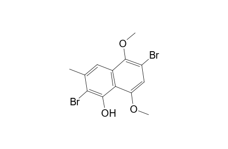 2,6-Dibromo-5,8-dimethoxy-3-methyl-1-naphthol
