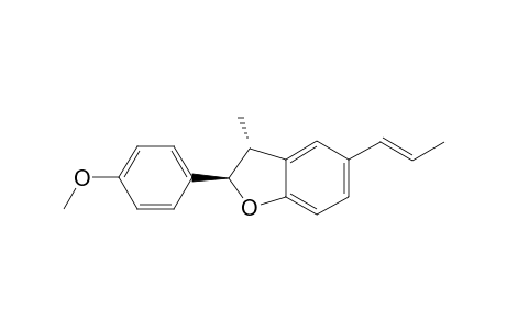 (2R,3R)-2,3-DIHYDRO-2-(4-METHOXYPHENYL)-3-METHYL-5E-PROPENYL-BENZOFURAN